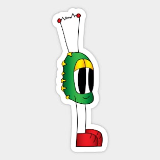 Funny Cartoon Character Sticker